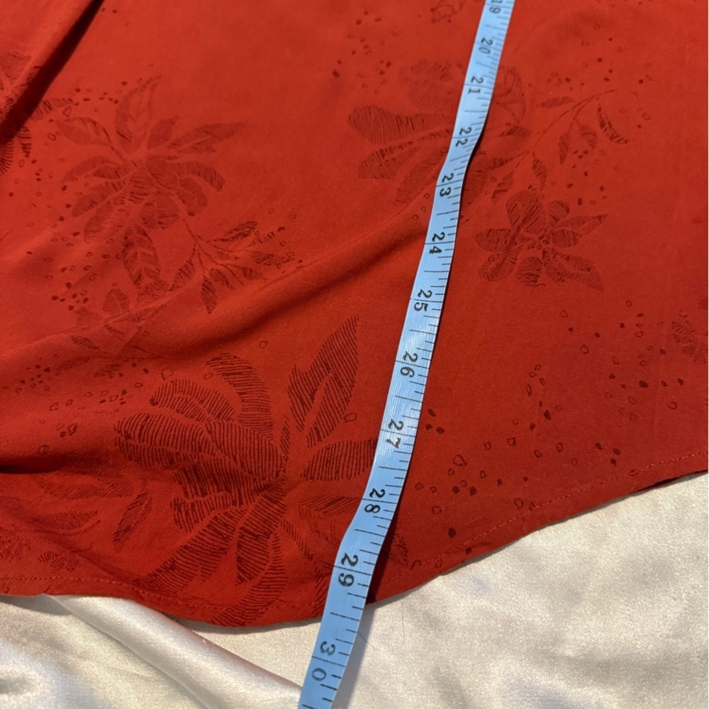 Women's Rust V-Neck Top - Picture 9 of 9